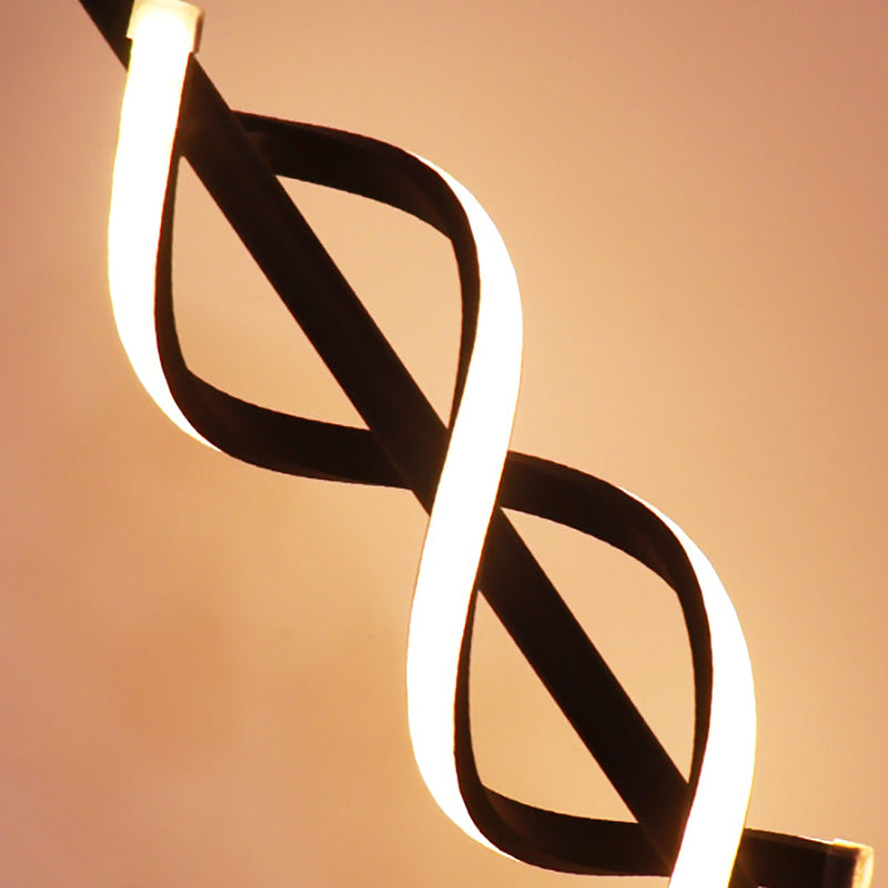 Nordic Dual Spiral LED-lampa – modern järnremsdesign