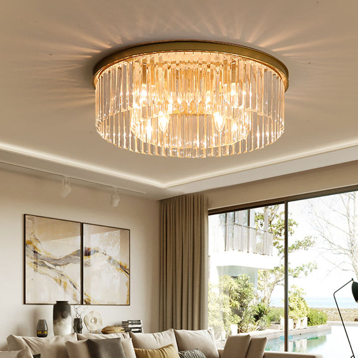 Crystal Flush Taklampa för Vardagsrum