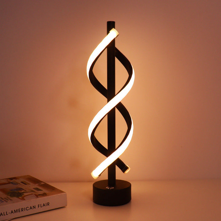 Nordic Dual Spiral LED-lampa – modern järnremsdesign