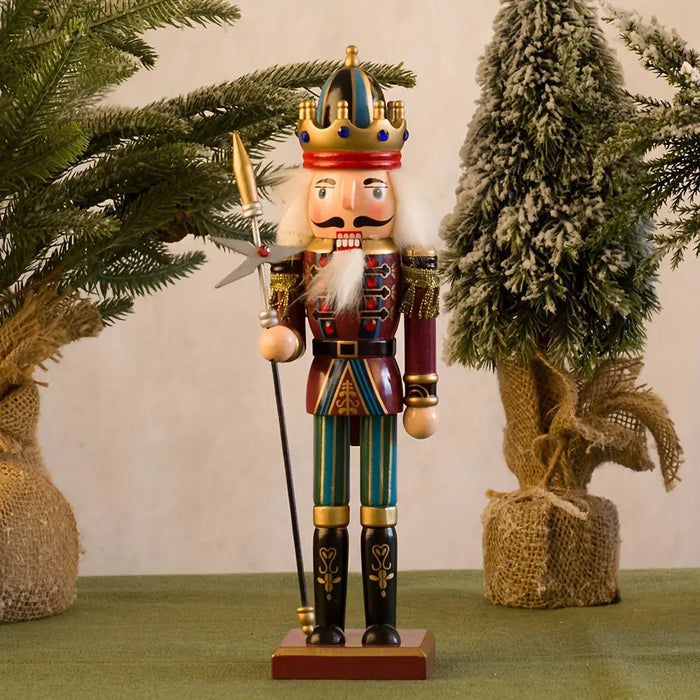NutcrackerJoy - Trä Nötknackaren soldat figur för tidlös julskärm