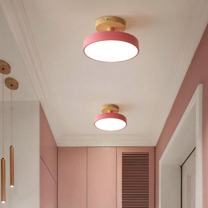 Modern Trä LED Taklampa