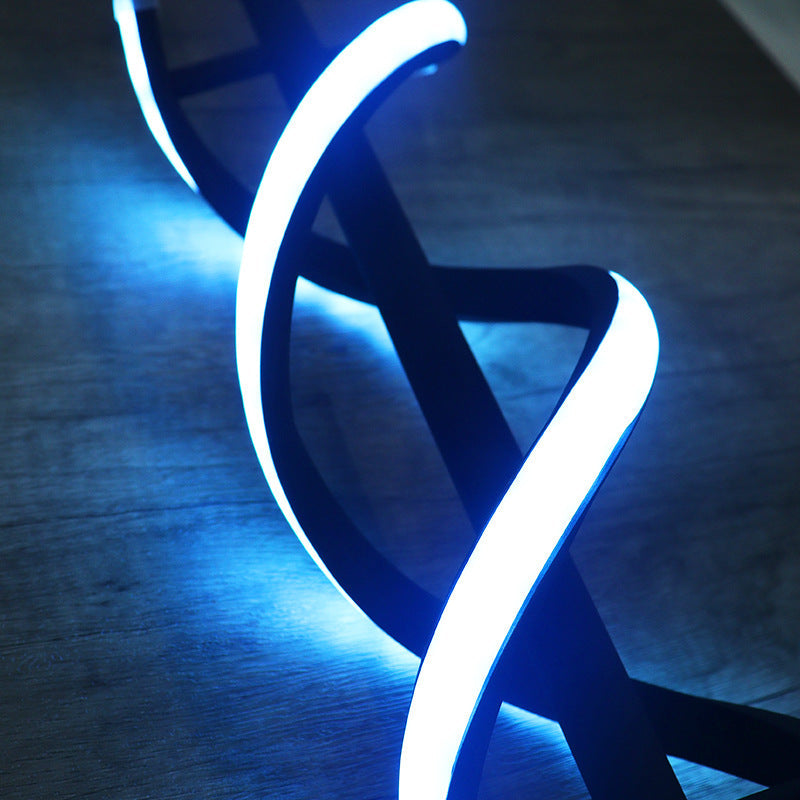 Nordic Dual Spiral LED-lampa – modern järnremsdesign