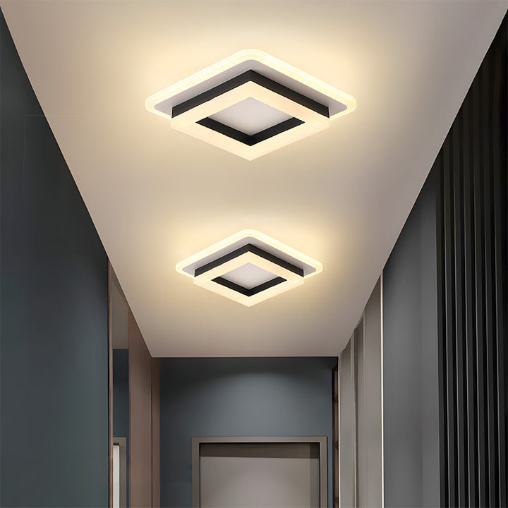 fyrkantig LED-taklampa | 24W | modern infälld | 2.76"x7.87" | Brick by Brick