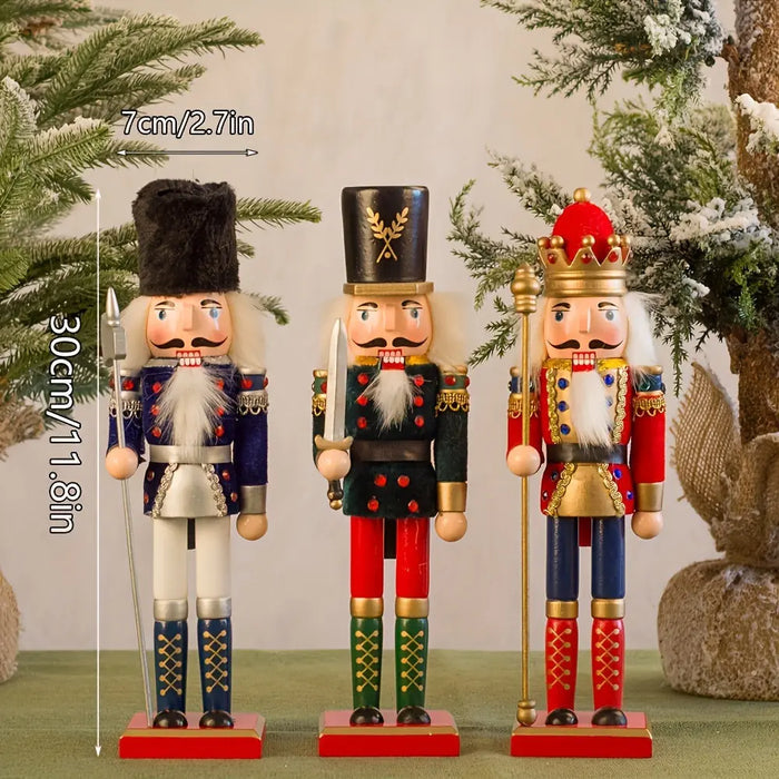 NutcrackerJoy - Trä Nötknackaren soldat figur för tidlös julskärm