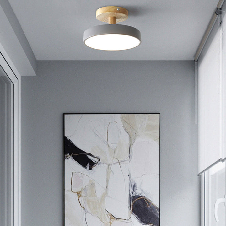 Modern Trä LED Taklampa