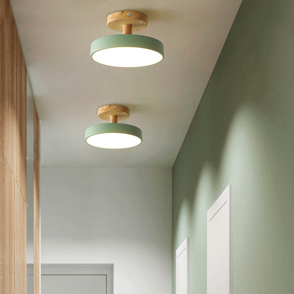 Modern Trä LED Taklampa