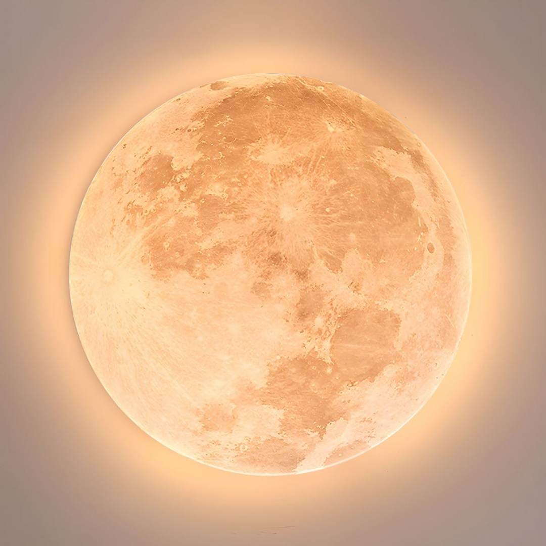 Elegant mån-inspirerad LED taklampa