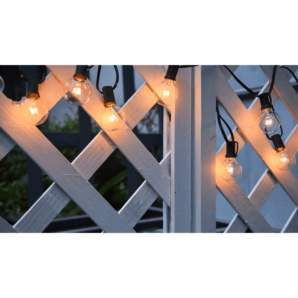 FairyFlicker String Lights - Lyxig terrassbelysning med vattentätt skydd