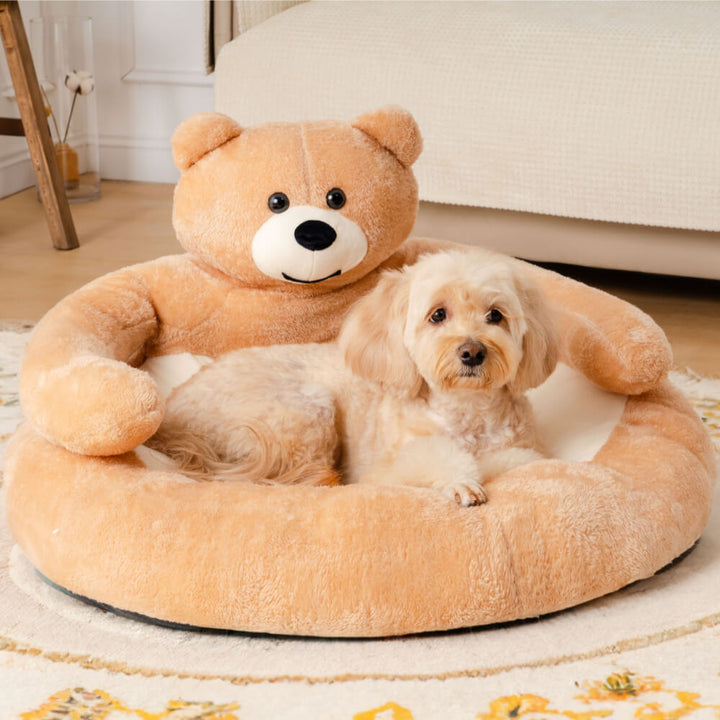 Cozy Bear Kattsoffa Mjuk Kramig Bedårande Kerseymer Tyg