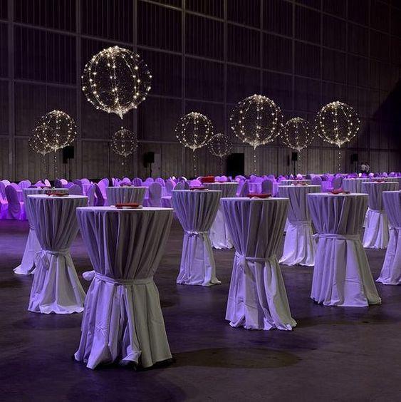 LED-luftballonger – Återanvändbar festdekoration för födelsedagar, bröllop och event (10 stycken)