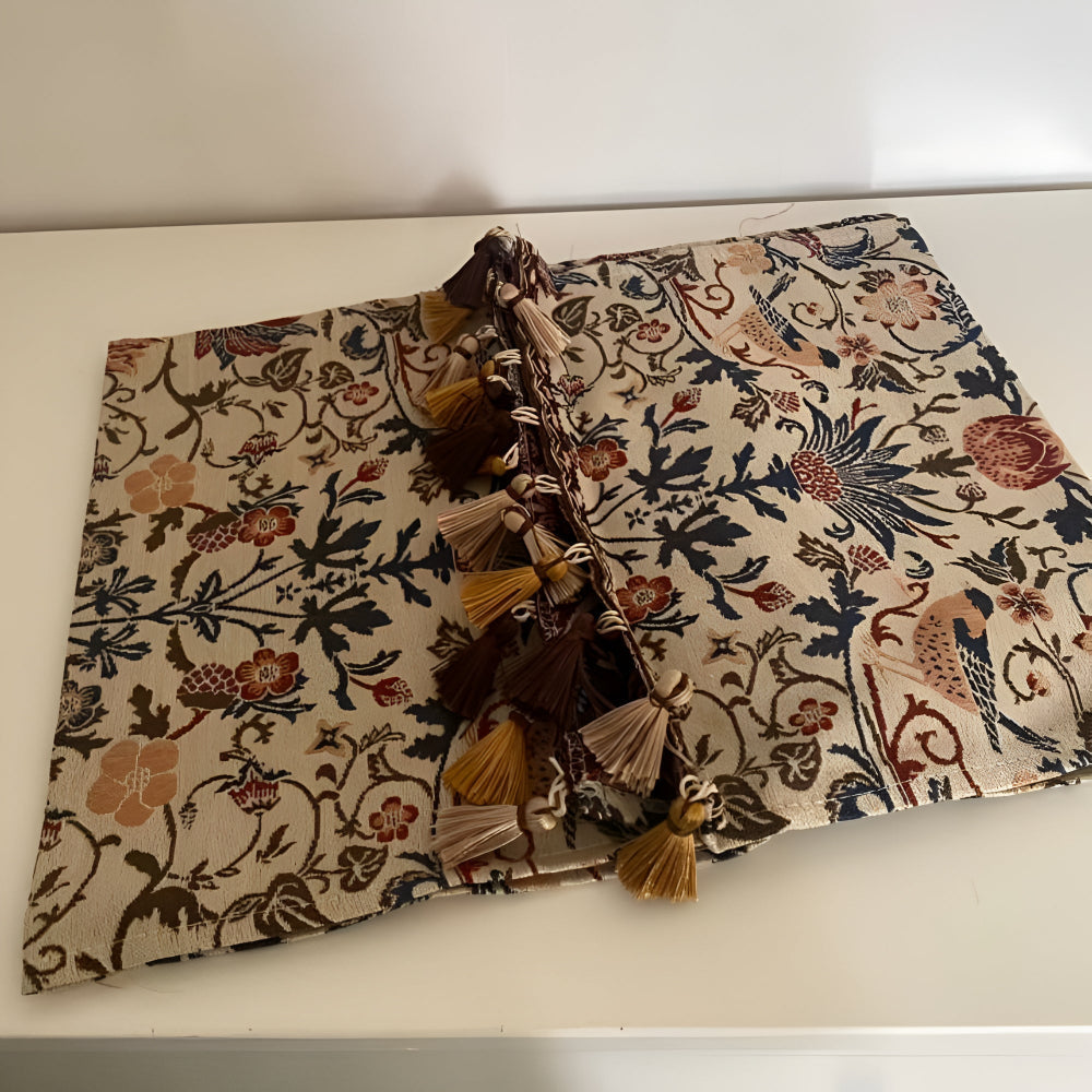Vintage Floral &amp; Bird Jacquard Duklopp
