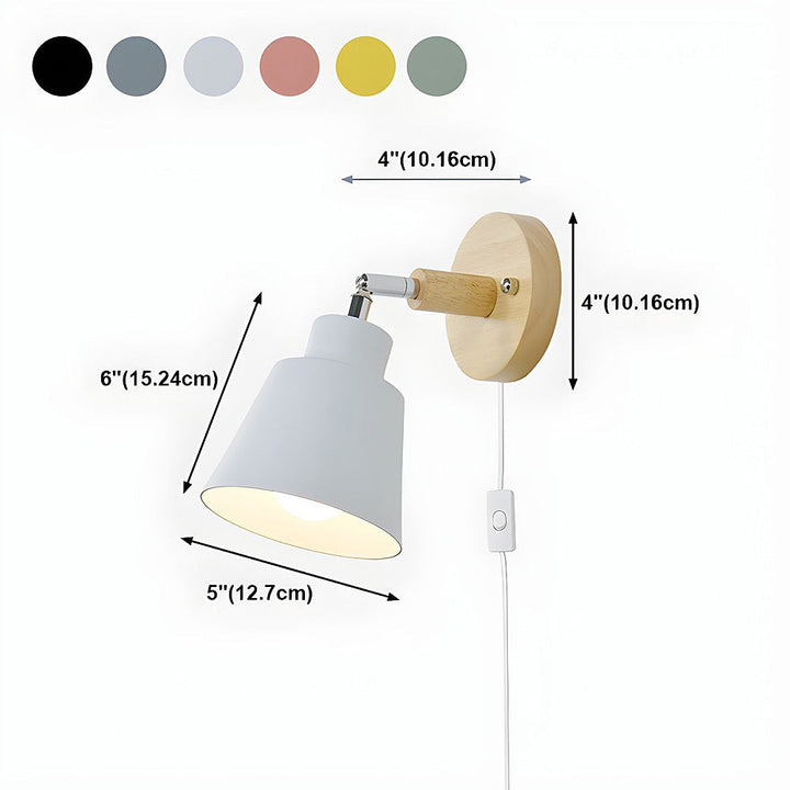 Vägglampa med trädetalj för sovrum