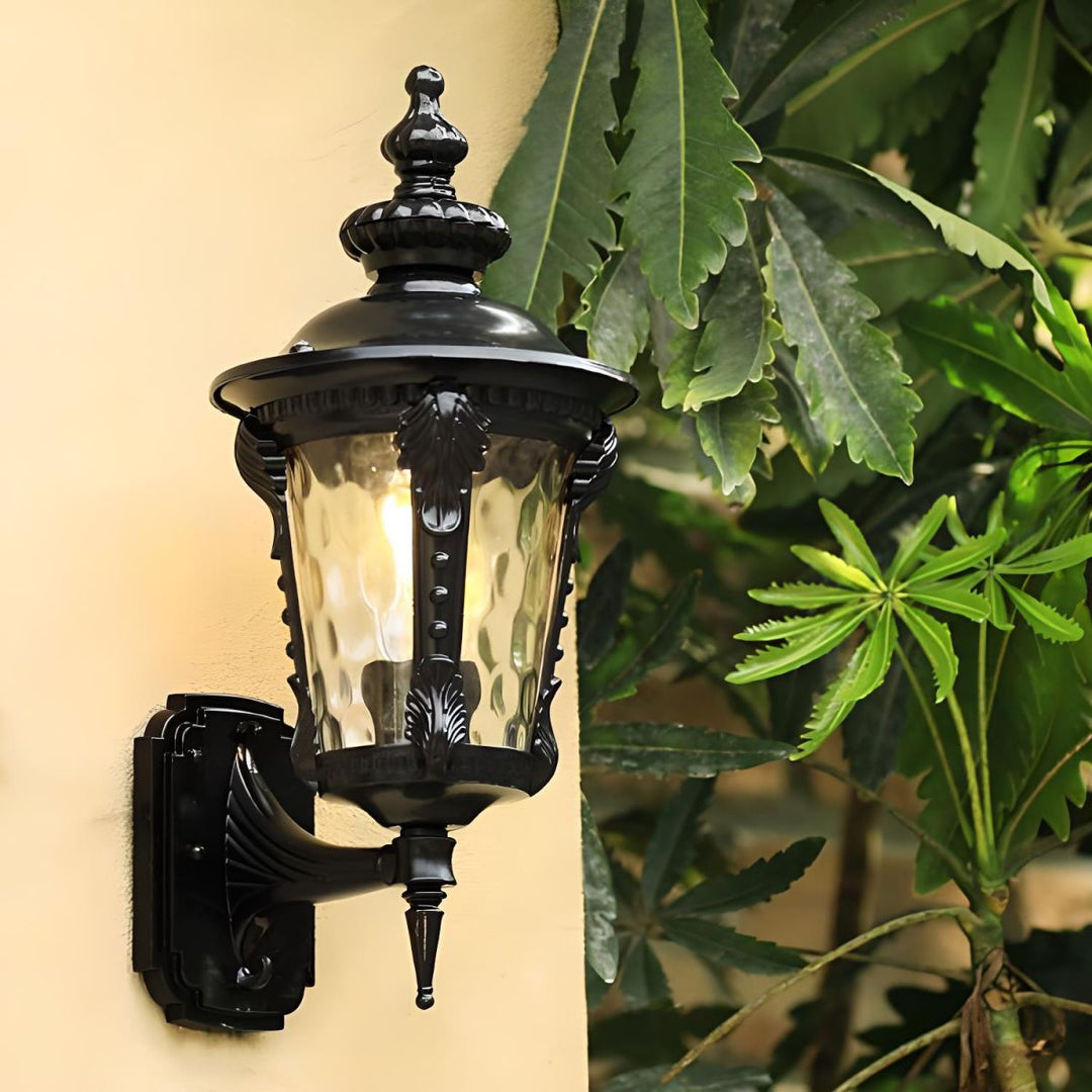 Utomhus Vintage Glas Vägglampa