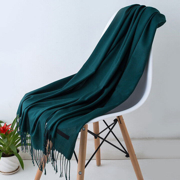 Cashmere Scarf för kvinnor Mjuk Varm Vinter Sjal