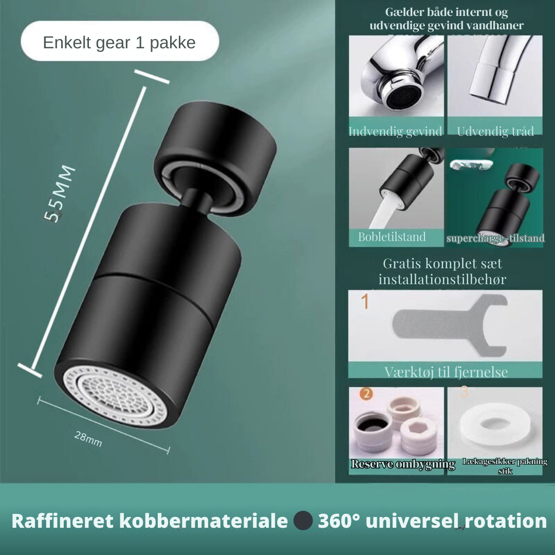 Carvallo – 720° rörelsefrihet för fläckfria handfat