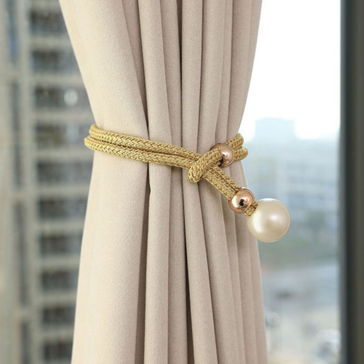 Lustrous Pearl Gardinband | 2 Delar Set