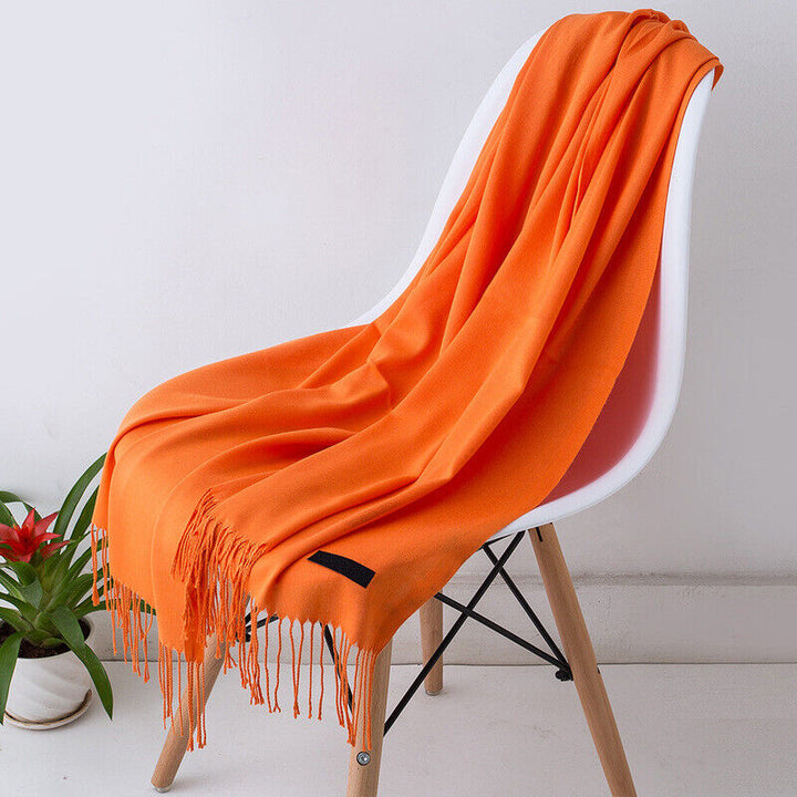 Cashmere Scarf för kvinnor Mjuk Varm Vinter Sjal