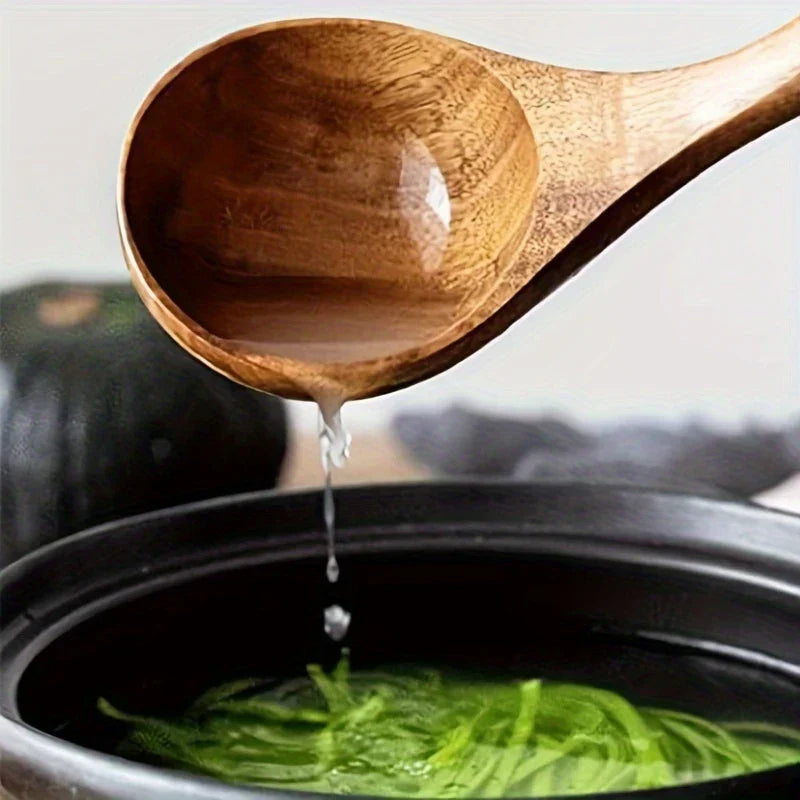 Köksset av naturligt teakträ