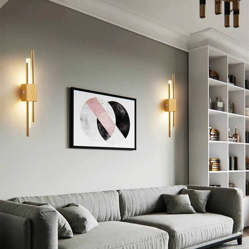 LED Staggered Trådlös Vägglampa – Usb Uppladdningsbar Inomhusbelysning för Modern Hembelysning