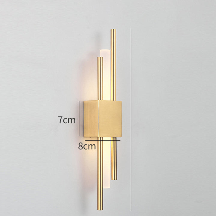 Stilren Vägglampa | 19.7″ | Järn Akryl | LED Vägglampa | 3‑Färgsomkopplare | Brick by Brick