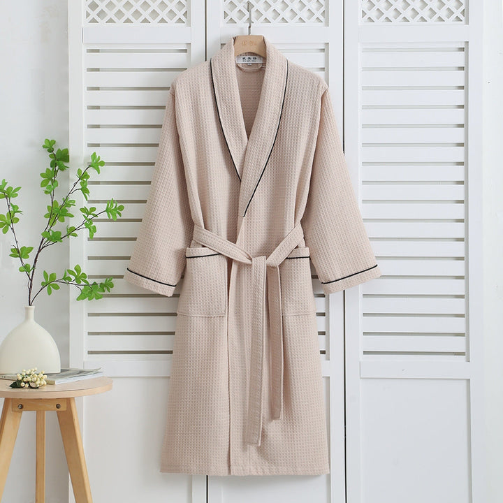 Carvallo – Vaffelvävd bomullsbadrock med lyxigt komfort