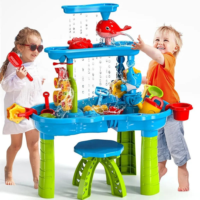 KIDSPLASH | 3-i-1 Utomhus Sand & Vattentabell För Barn