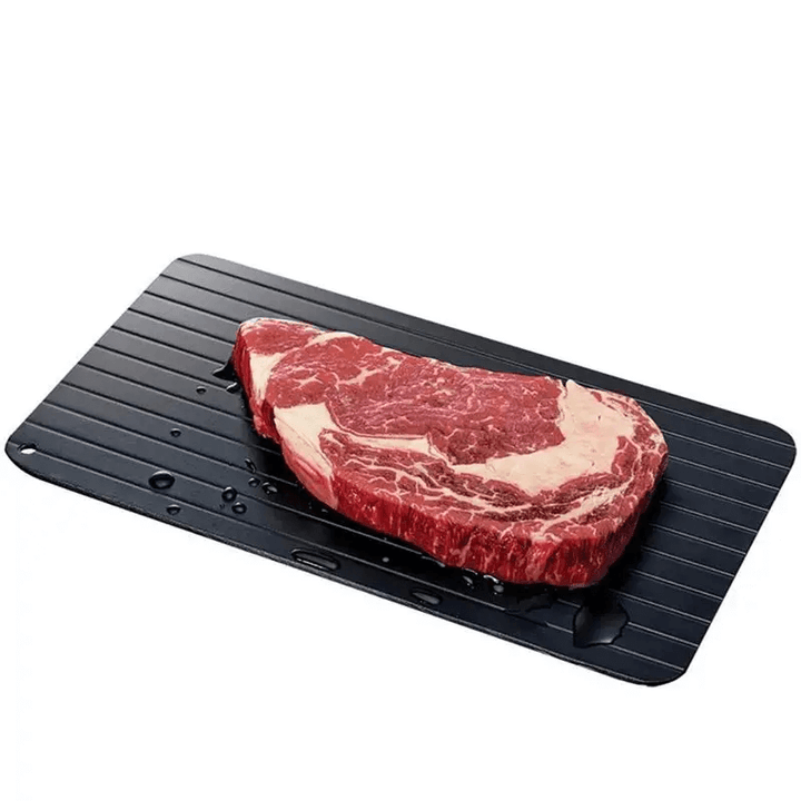 EcoThaw - Återanvändbar Upptiningsbräda i Aluminium för Snabb Upptining av Kött och Livsmedel
