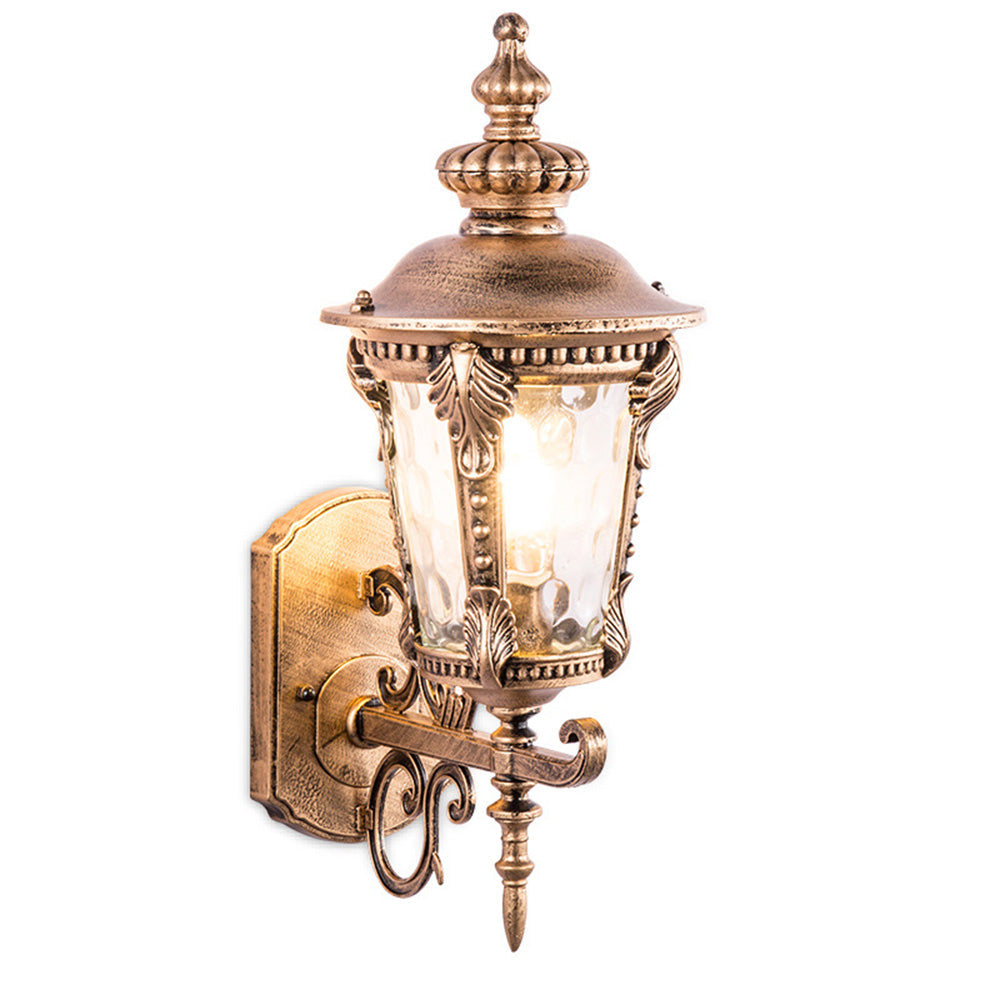 Utomhus Vintage Glas Vägglampa