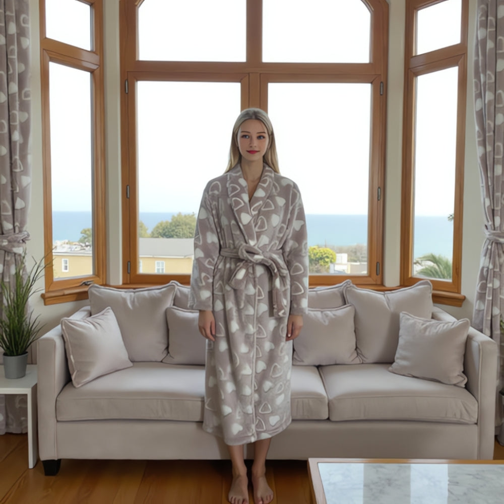Plush fleece morgonrock