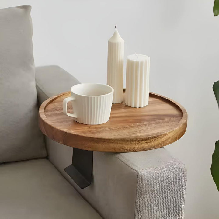 Sofa Armstöd Valnöt Bricka