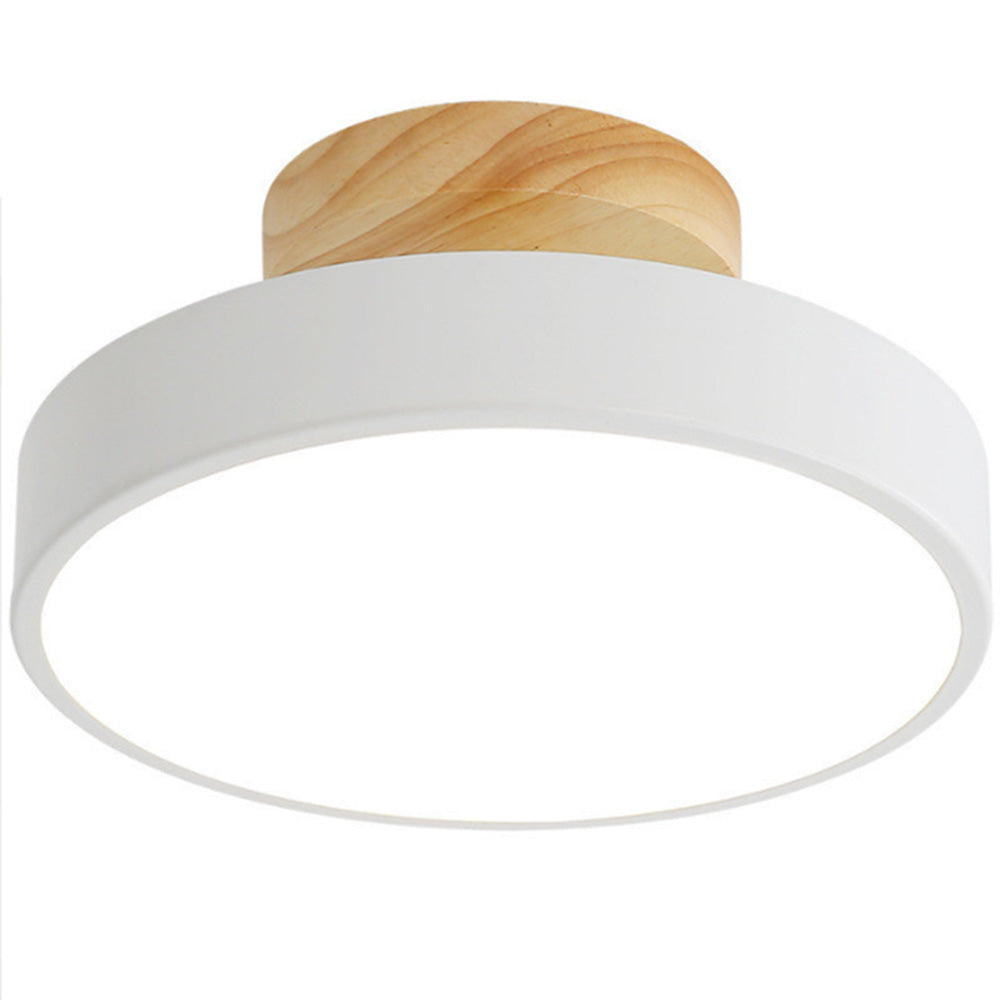 LED Taklampa Trä Flush Mount Armatur