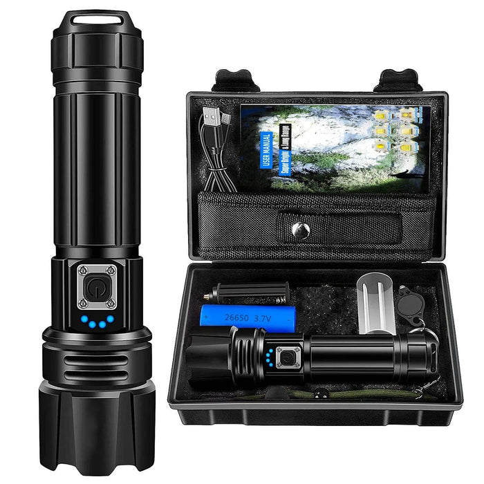 90000 Lumen Xhp50.2 Mest kraftfulla ficklampa