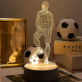 3D Fotbollsspelare Lampa – För en Sportig Atmosfär