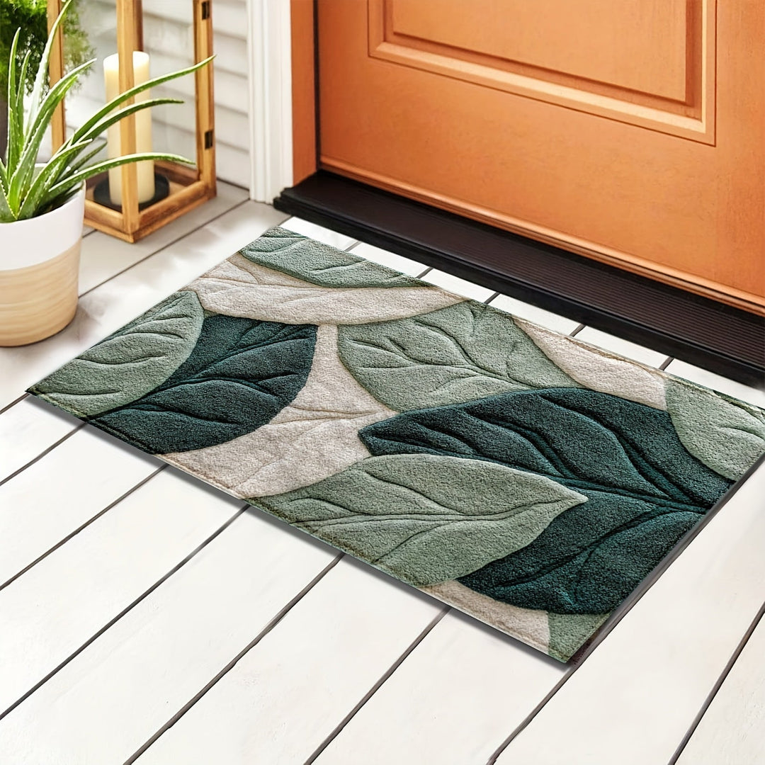 Leaf Badmatta – Absorberande, Plyschig och Bekväm för Badrummet