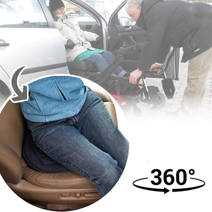 Carvallo 360° Vridbar Sittkudde | Ergonomisk &amp; Halkfri | För Bil, Kontor &amp; Hem | Ryggskonande &amp; Bekväm