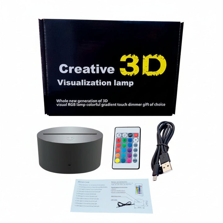 Fotboll 3D Illusion LED-Lampa - Nattlampa - Badge