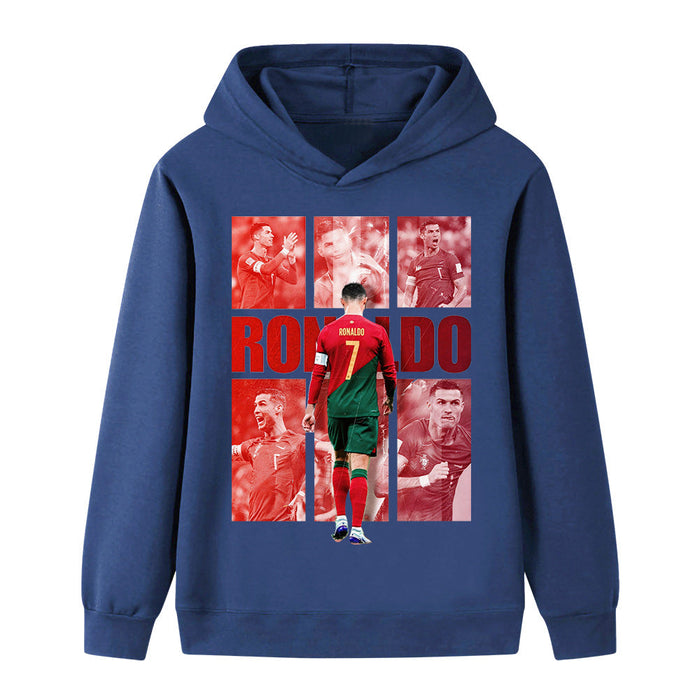 Ronaldo Fotbolls Hoodie för Barn - Portugal - Style