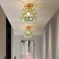 Elegant Floral Stil Glas Taklampa