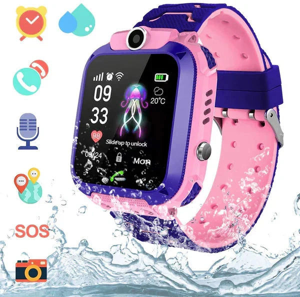 Kidguard GPS Tracker Smartwatch — Realtidspositionering, SOS-larm och tvåvägssamtal för barn