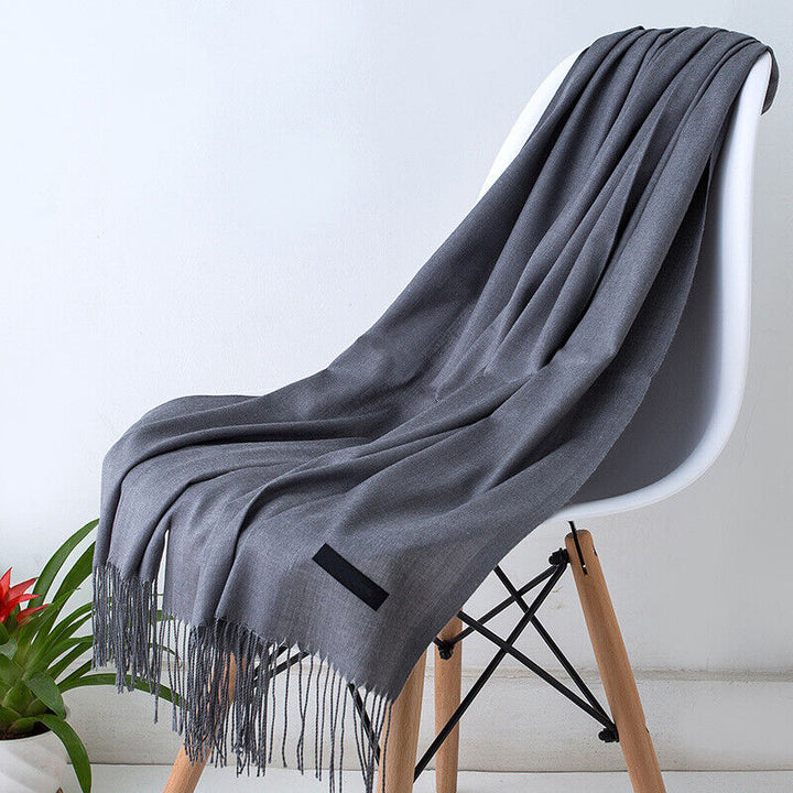 Cashmere Scarf för kvinnor Mjuk Varm Vinter Sjal