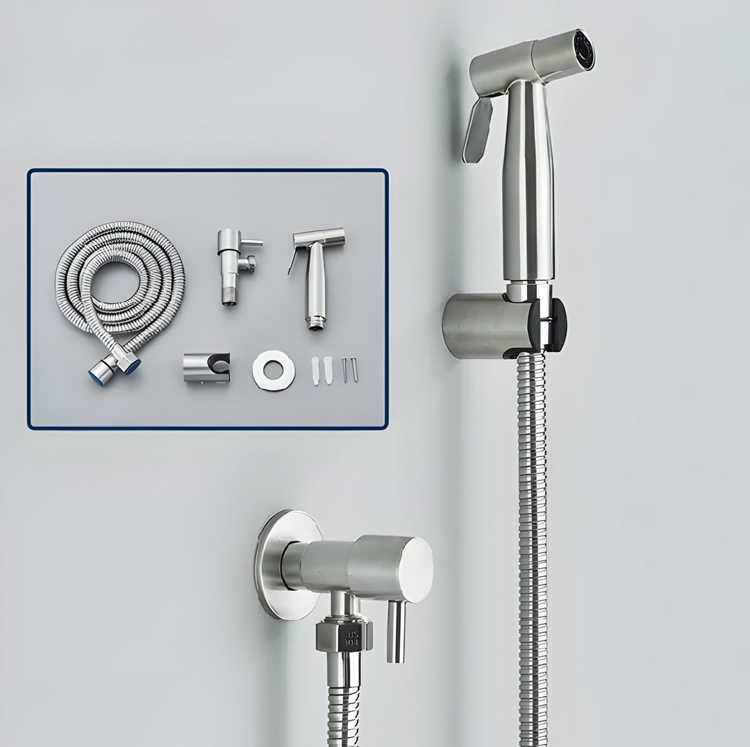 MonoSpray Set – Rostfritt Stål Bidet Sprayhuvud Armatur