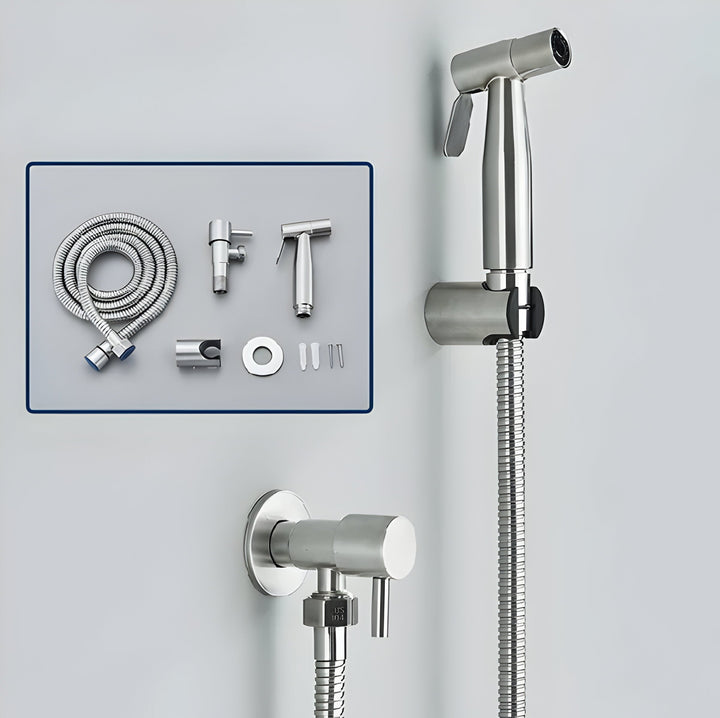 MonoSpray Set – Rostfritt Stål Bidet Sprayhuvud Armatur