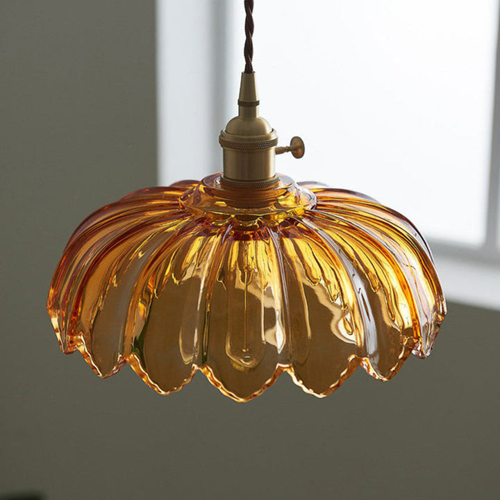 Pendellampa Vintage Glas Hängande Lampa