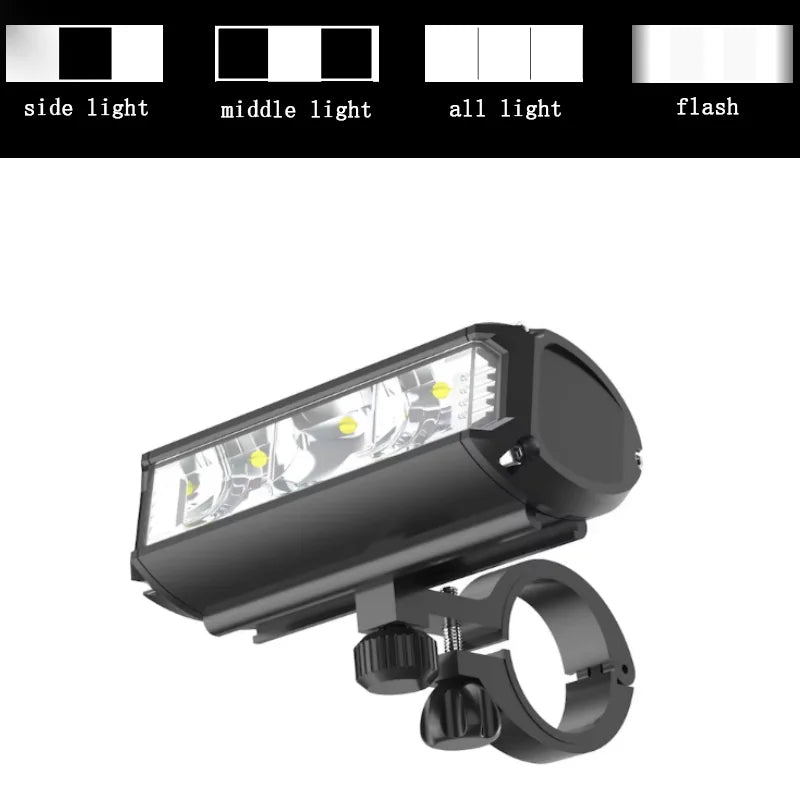 Ultra-Bright LED Cykellampa | Justerbar Ljusstyrka | Vattentålig &amp; Multifunktions Cykellampa