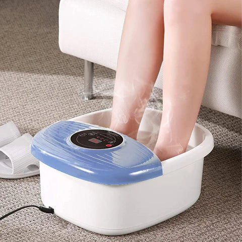 RoyaleGlow Temperaturkontrollerad Fotbubbelbad Vibrationsmassager