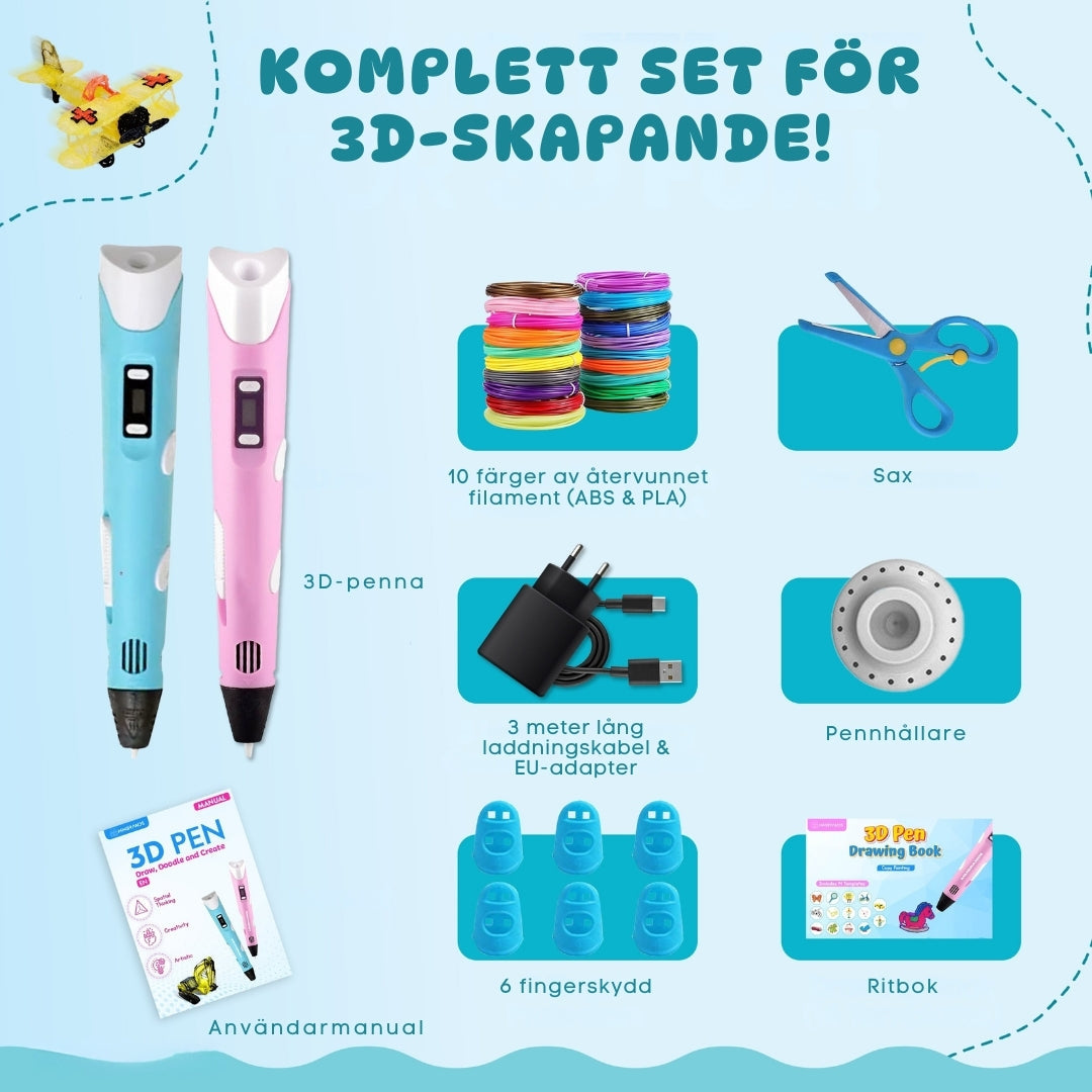 WonderPen™ 3D-penna Startpaket