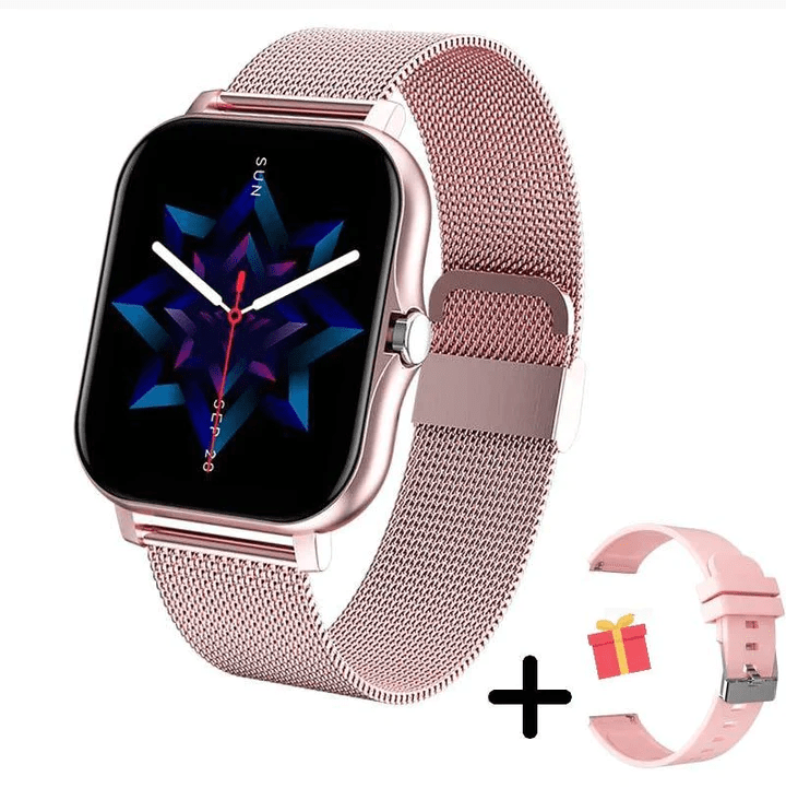 Digital Smart Watch för Män &amp; Kvinnor Med Bluetooth Samtal, Full Touch Skärm, Fitness &amp; Sport Tracker