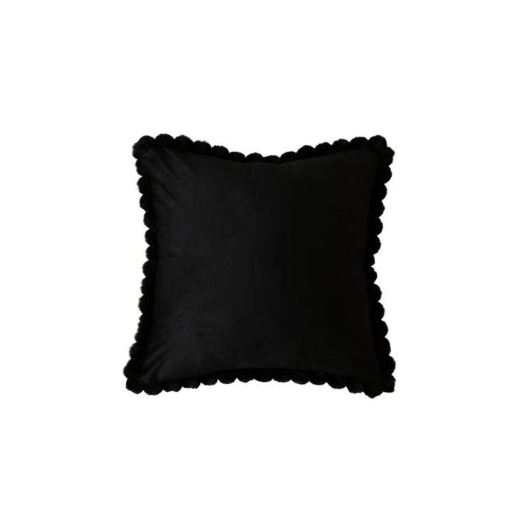 Sammet Pom-Pom Trim Kuddeöverdrag