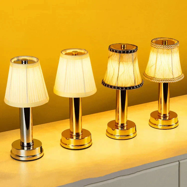 Elegant sladdlös LED Silk Touch bordslampa – modern elegans