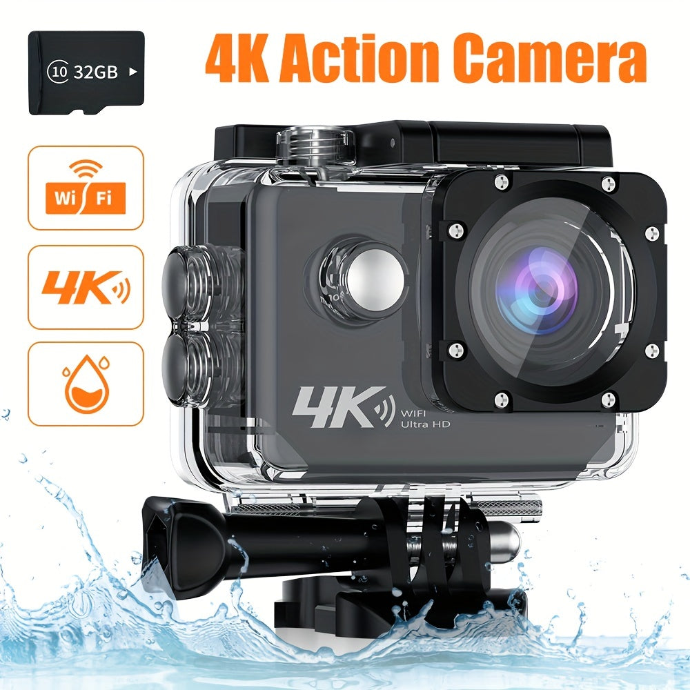 Actionkamera 4K Vattentät med WiFi-kontroll